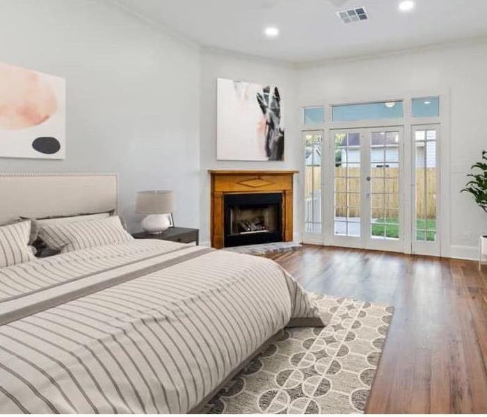 After photo of bedroom beautifully remodeled 